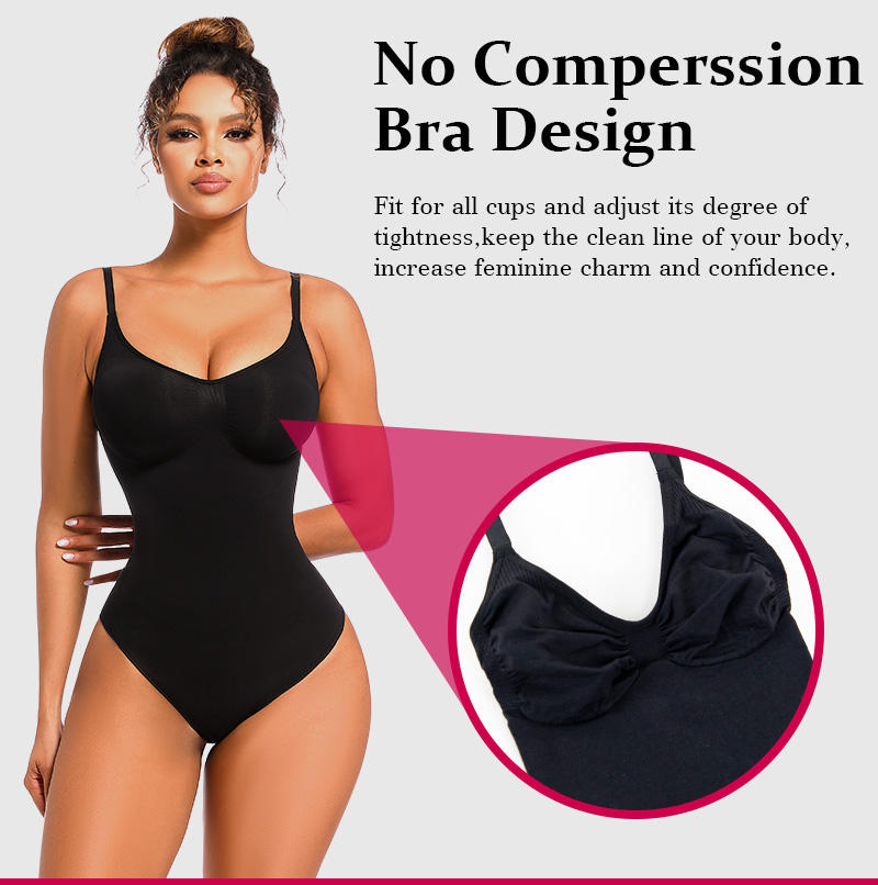 Shapewear – Ultra-Thin Seamless Bodysuit with High Compression & Tummy Control Fajashaper for Women