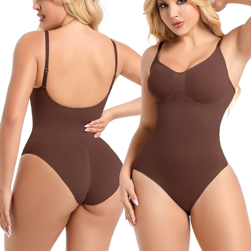 Shapewear – Ultra-Thin Seamless Bodysuit with High Compression & Tummy Control Fajashaper for Women