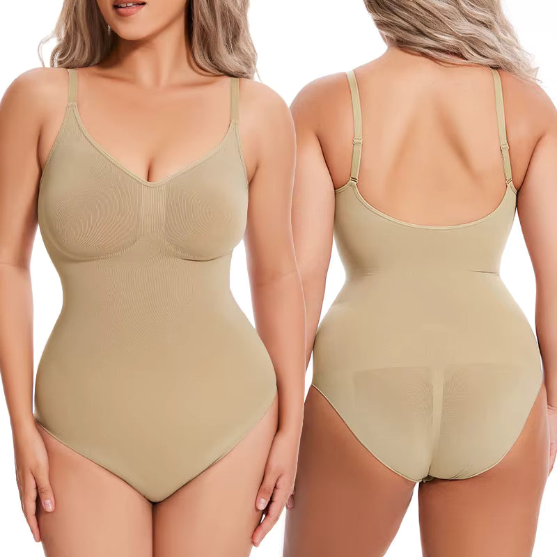 Shapewear – Ultra-Thin Seamless Bodysuit with High Compression & Tummy Control Fajashaper for Women