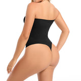 One Piece Strapless Shapewear for Women – Seamless Sculpting Plus Size Bodysuit Tummy Control Body Shaper
