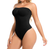 One Piece Strapless Shapewear for Women – Seamless Sculpting Plus Size Bodysuit Tummy Control Body Shaper