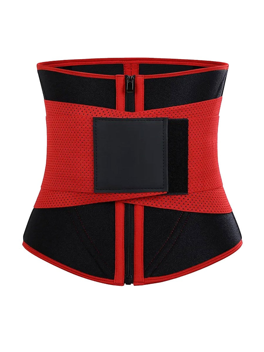 Neoprene Zipper Waist Trainer with 10 Steel Bones – Slimming Tummy Control Belt