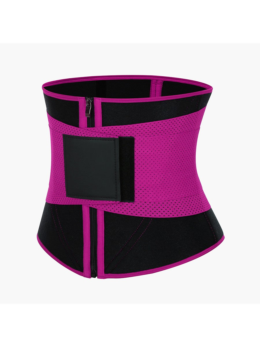 Neoprene Zipper Waist Trainer with 10 Steel Bones – Slimming Tummy Control Belt