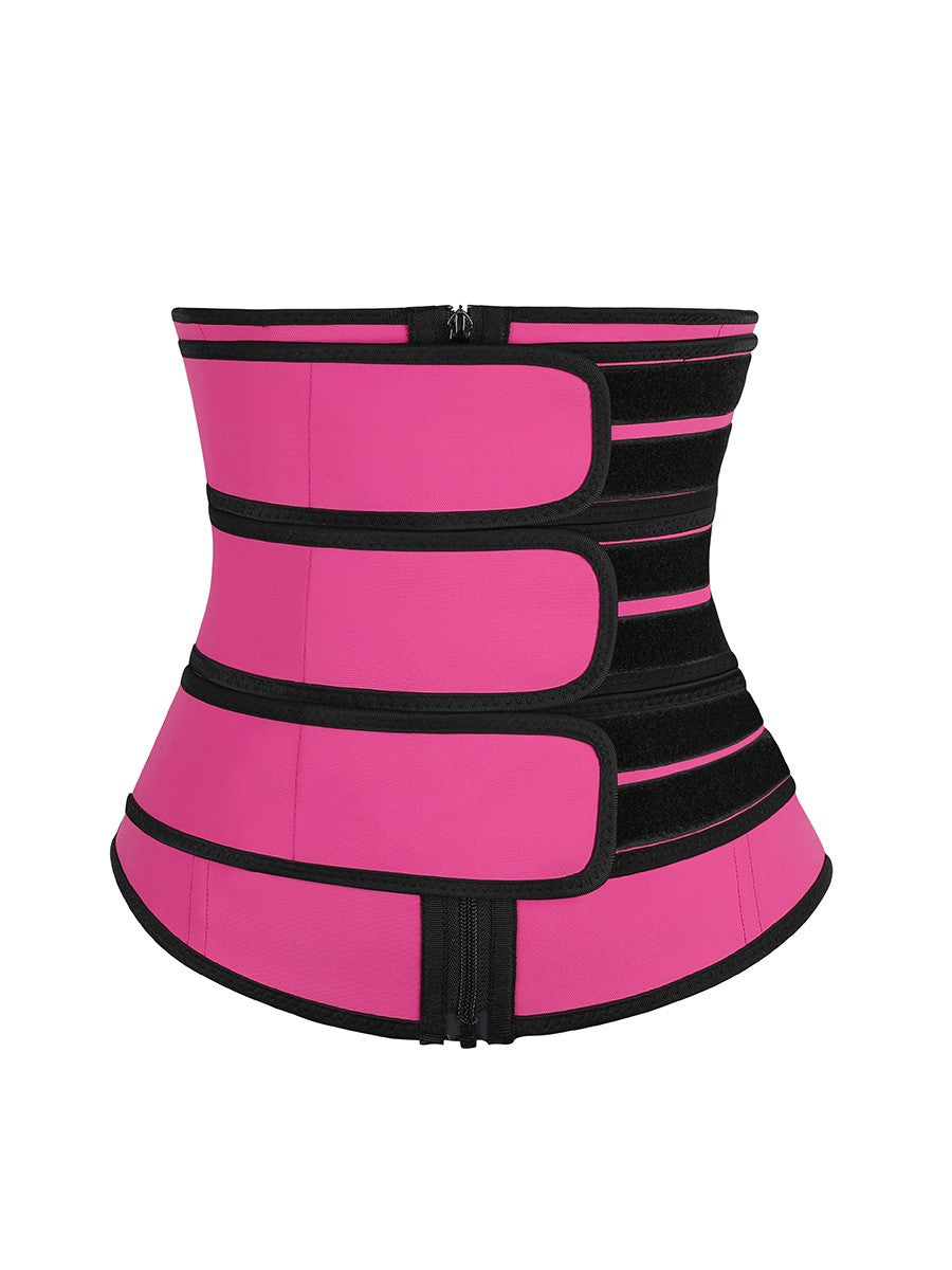 Black Three Belts Latex Waist Trainer Big Size – Highest Compression Shapewear