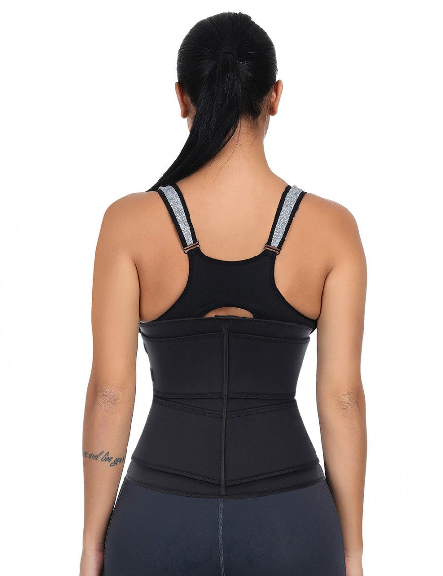 Black Plus Size Latex Waist Trainer – Slimming Tummy Control Weight Loss Belt