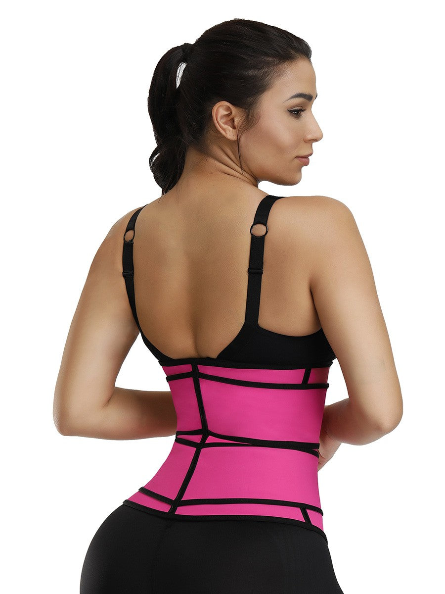 Black Plus Size Latex Waist Trainer – Slimming Tummy Control Weight Loss Belt
