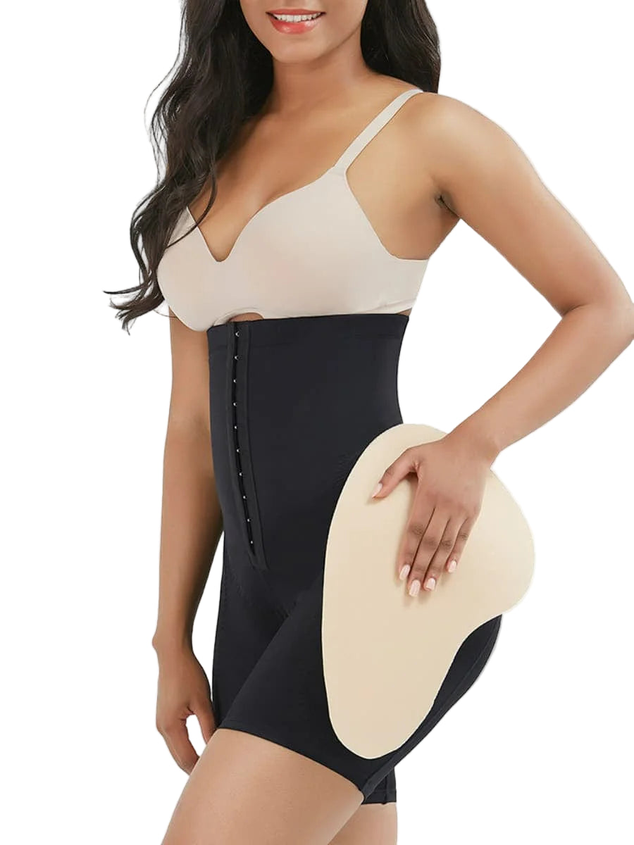 Medium Control High Waist Panty Shaper With Pads For Workout