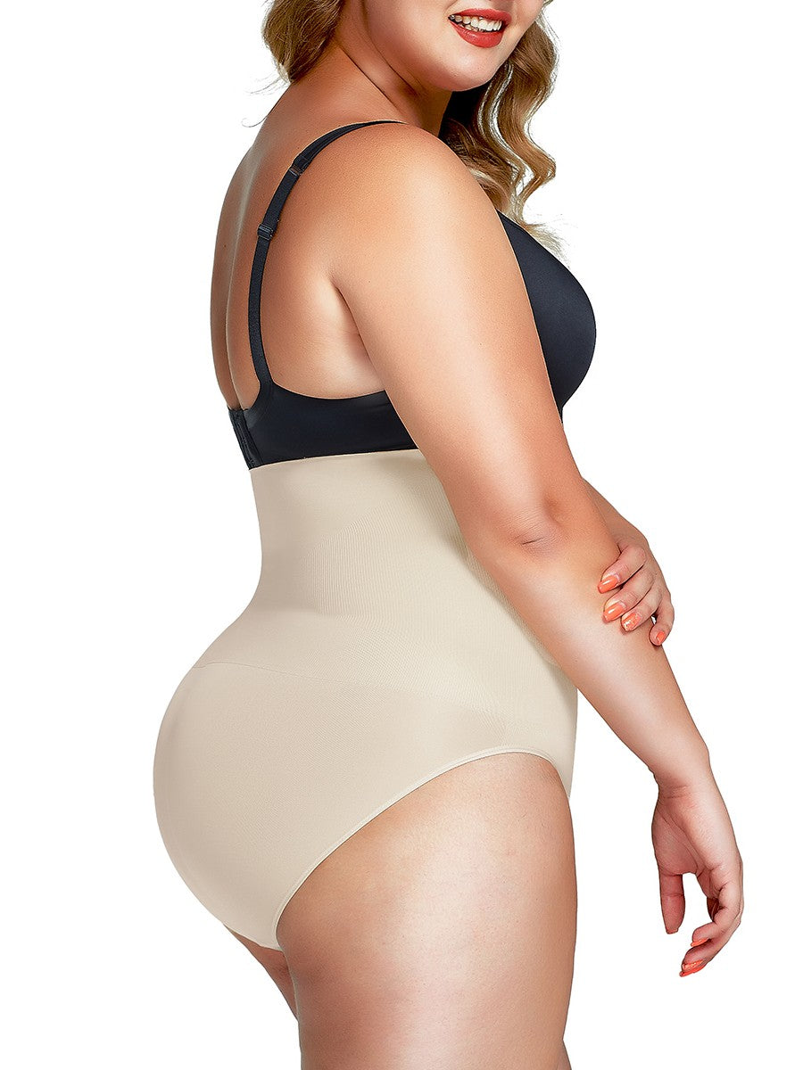 High Cut Seamless High Waist Slimming Belly Panty – Tummy Control Shapewear