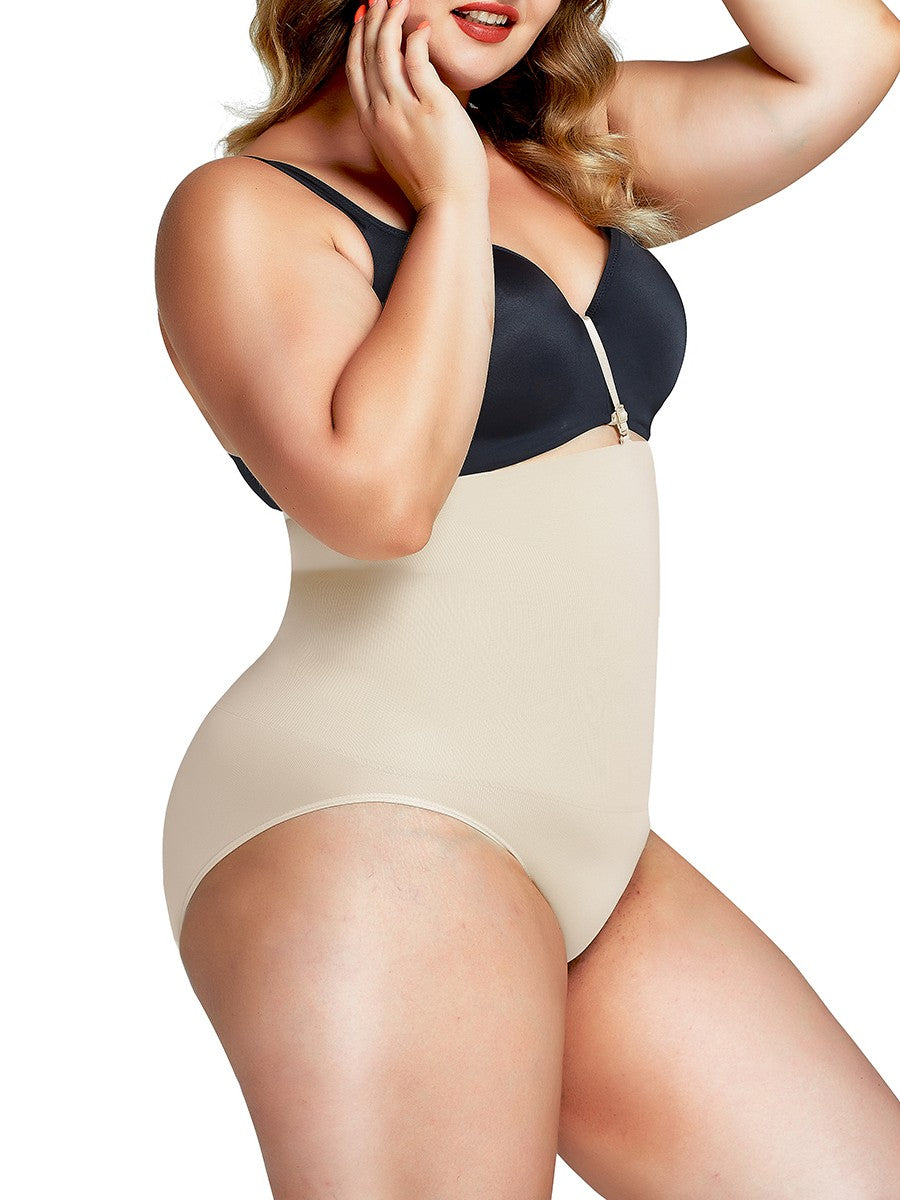 High Cut Seamless High Waist Slimming Belly Panty – Tummy Control Shapewear