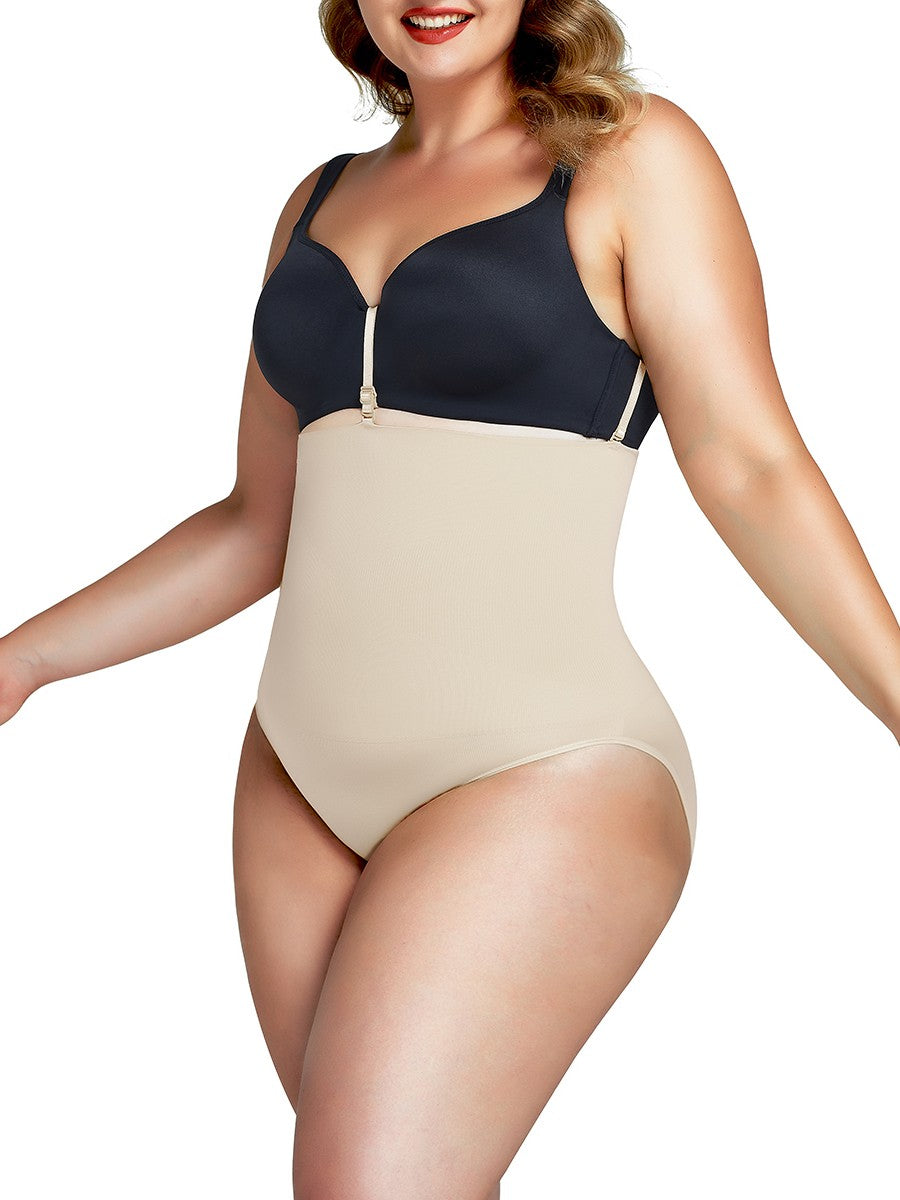 High Cut Seamless High Waist Slimming Belly Panty – Tummy Control Shapewear
