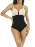 Seamless High Waist Tummy Control Thong – Three Clasps Panty Shaper | Black & Skin Color Shapewear