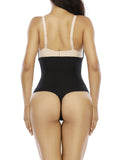 Seamless High Waist Tummy Control Thong – Three Clasps Panty Shaper | Black & Skin Color Shapewear