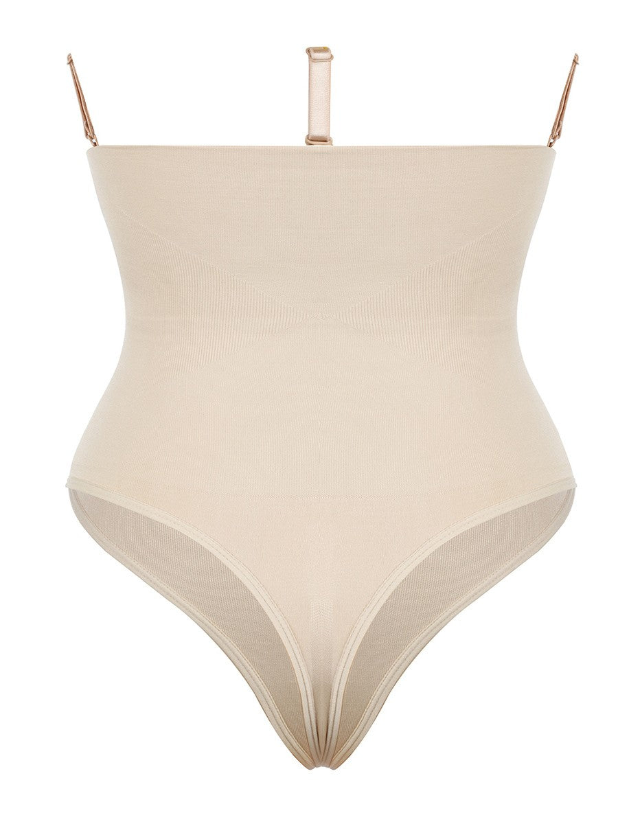 Skin Color Solid Panty Shaper with Three Clasps – Tummy Training Shapewear