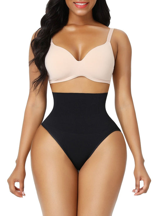 Black Seamless Plus Size Butt Lifter High Waist Sleek Curves Shapewear