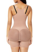 Seamless Plus Size Body Shaper – Elastic Tummy Control with Open Gusset