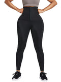 Blue Neoprene High Rise Leggings Shaper with 3 Rows Hooks – Figure Slimmer