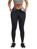 Blue Neoprene High Rise Leggings Shaper with 3 Rows Hooks – Figure Slimmer