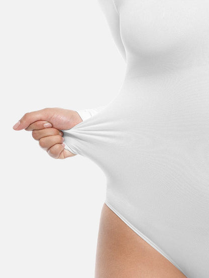 Seamless Long-Sleeve Corset Shapewear Bodysuit