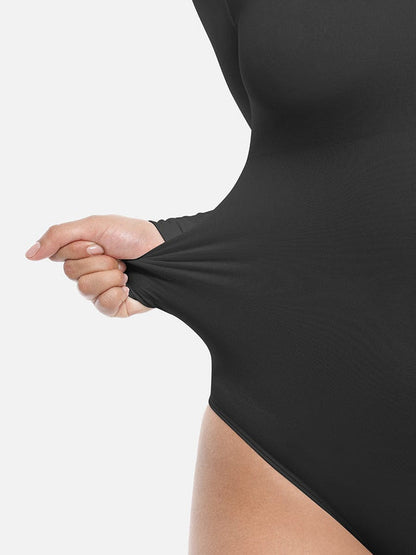 Seamless Long-Sleeve Corset Shapewear Bodysuit