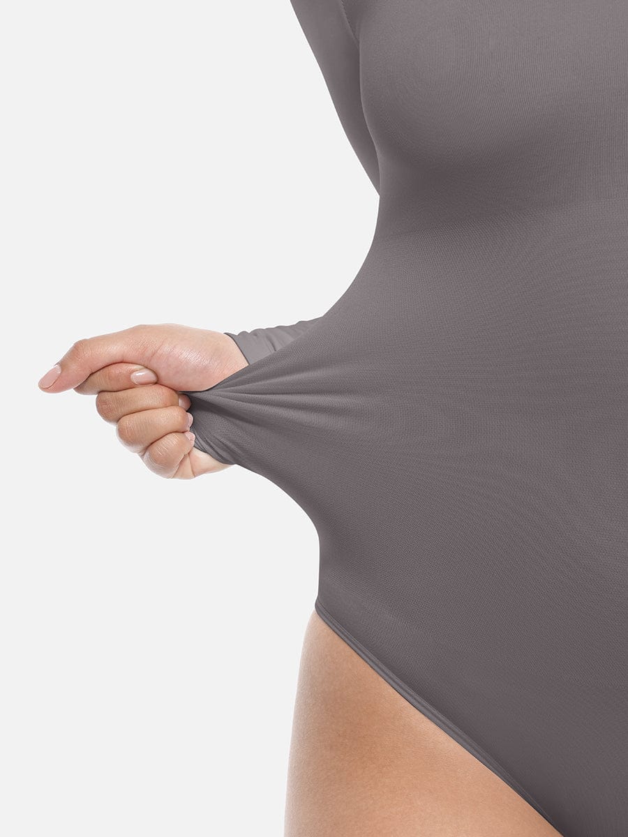 Seamless Long-Sleeve Corset Shapewear Bodysuit