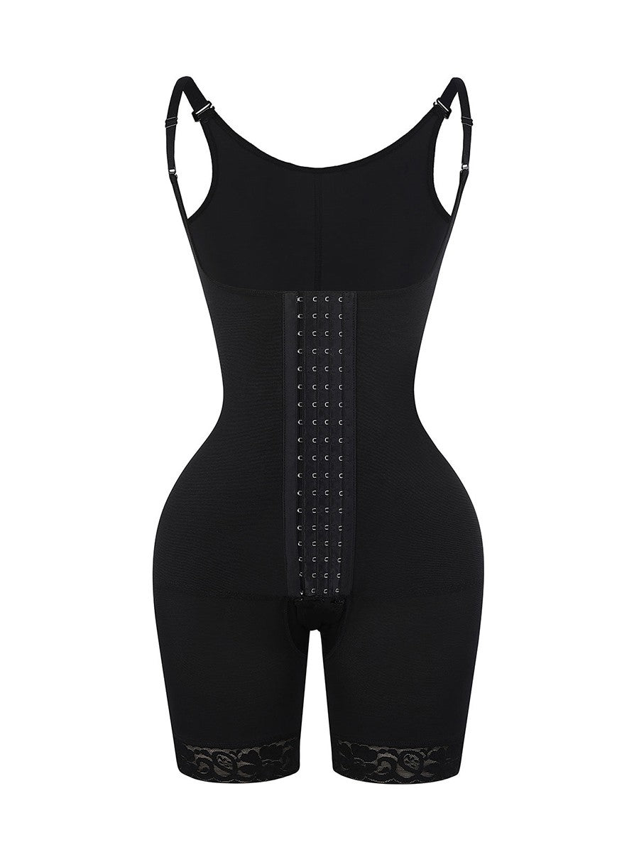 Compression Adjustable 4 Hooks Full Body Shaper Tummy Control & Butt Lifter Women Shapewear