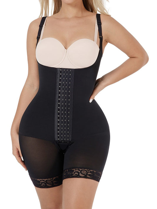 Compression Adjustable 4 Hooks Full Body Shaper Tummy Control & Butt Lifter Women Shapewear