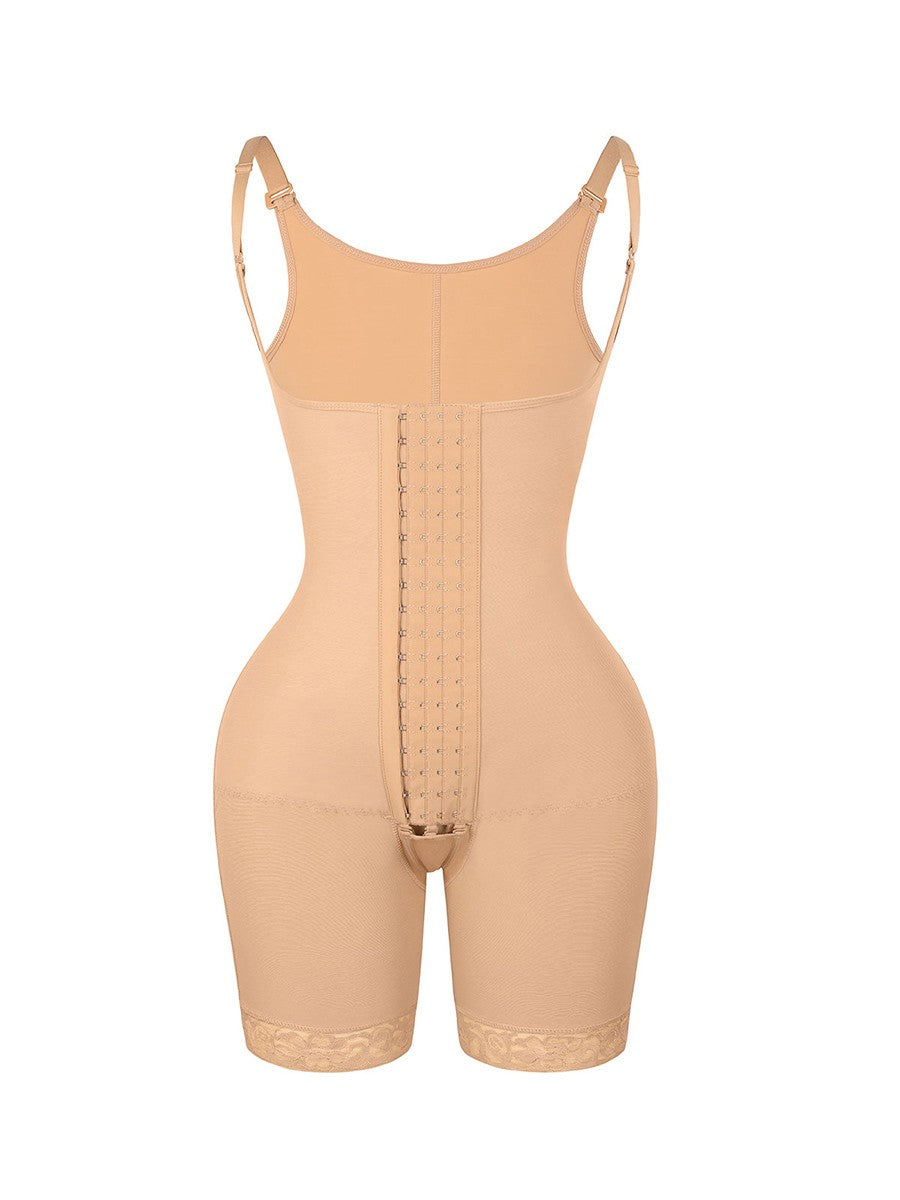 Compression Adjustable 4 Hooks Full Body Shaper Tummy Control & Butt Lifter Women Shapewear