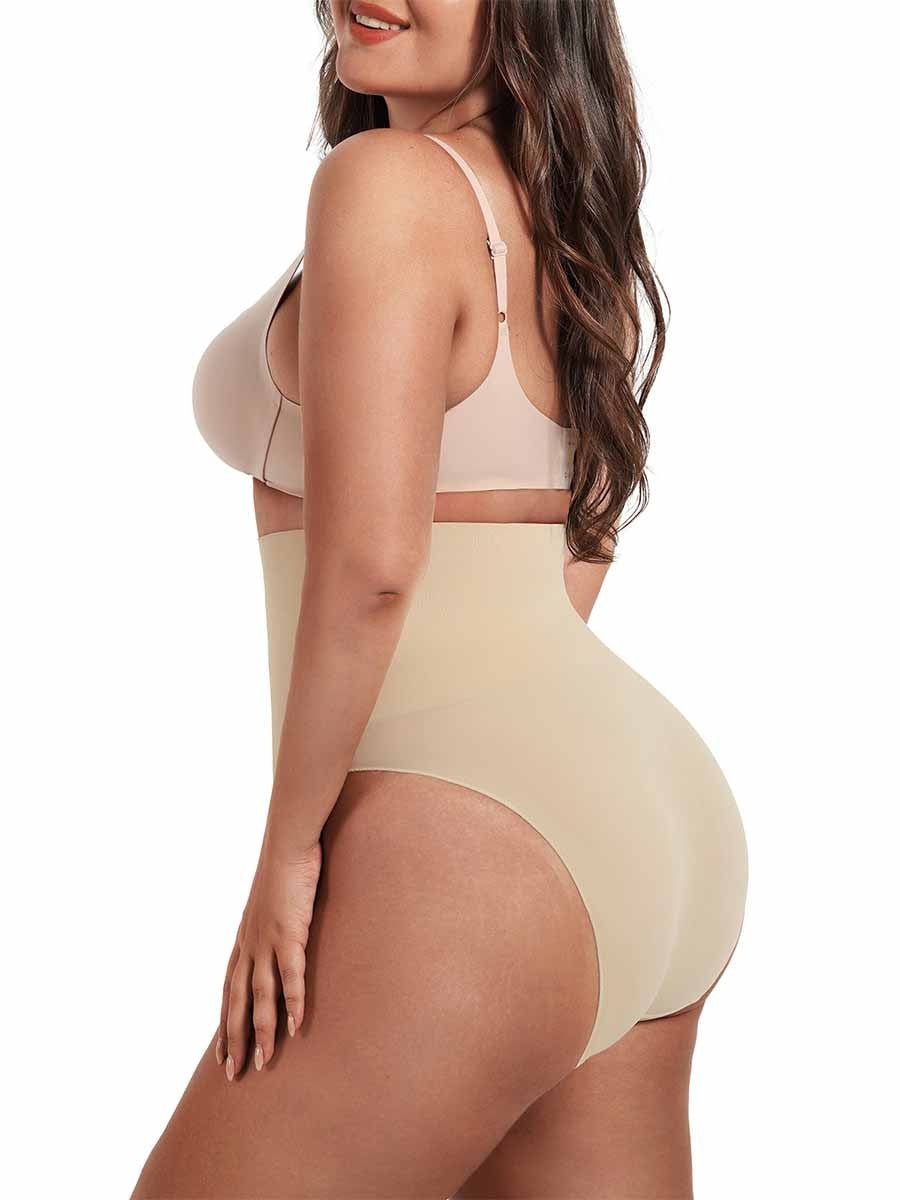 Eco-Friendly High Waist Seamless Shapewear Shorts | Tummy Control Compression Thong