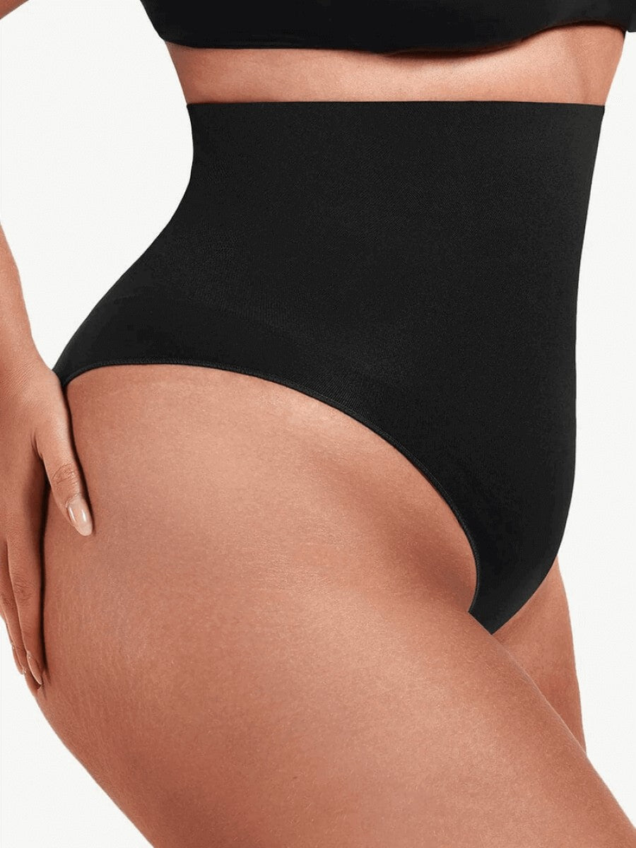 Eco-Friendly High Waist Seamless Shapewear Shorts | Tummy Control Compression Thong