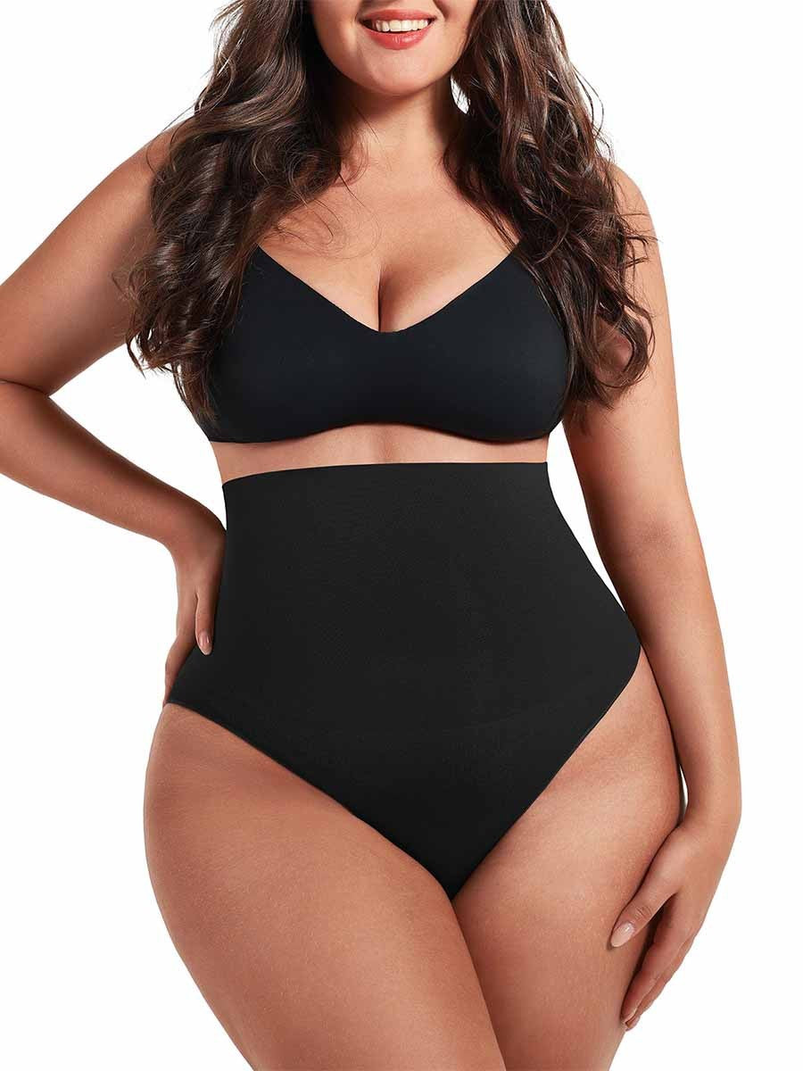 Eco-Friendly High Waist Seamless Shapewear Shorts | Tummy Control Compression Thong