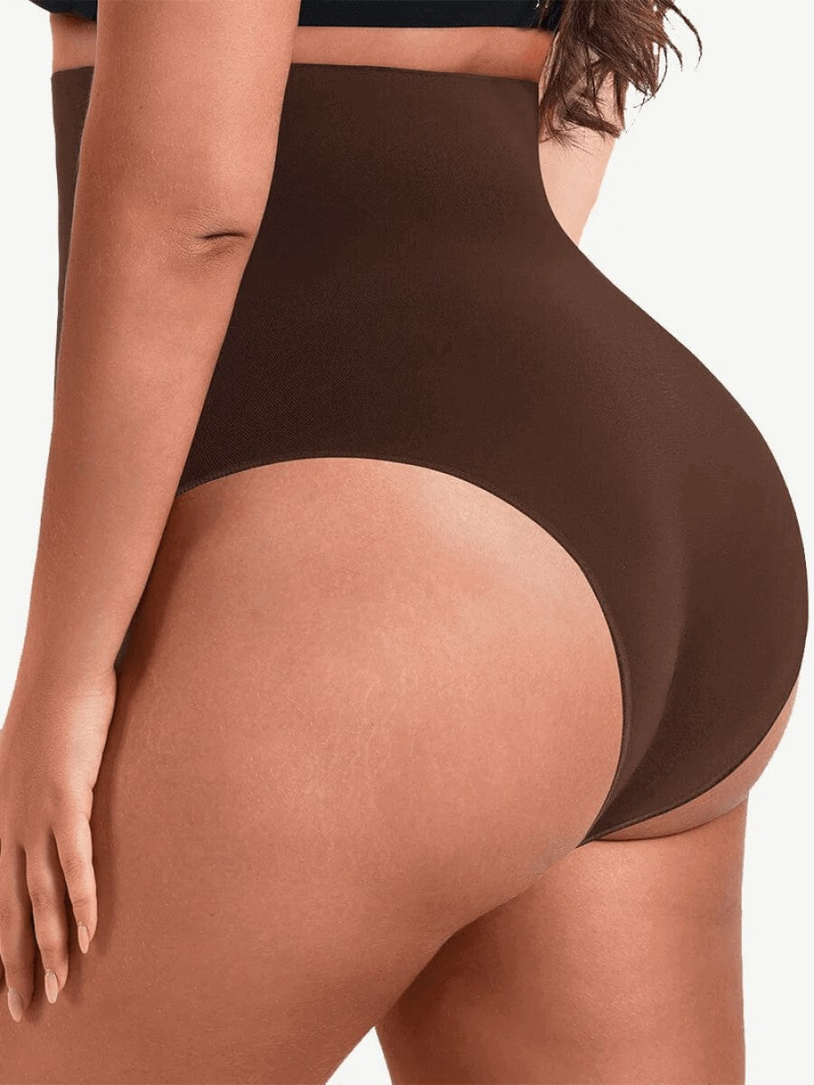Eco-Friendly High Waist Seamless Shapewear Shorts | Tummy Control Compression Thong
