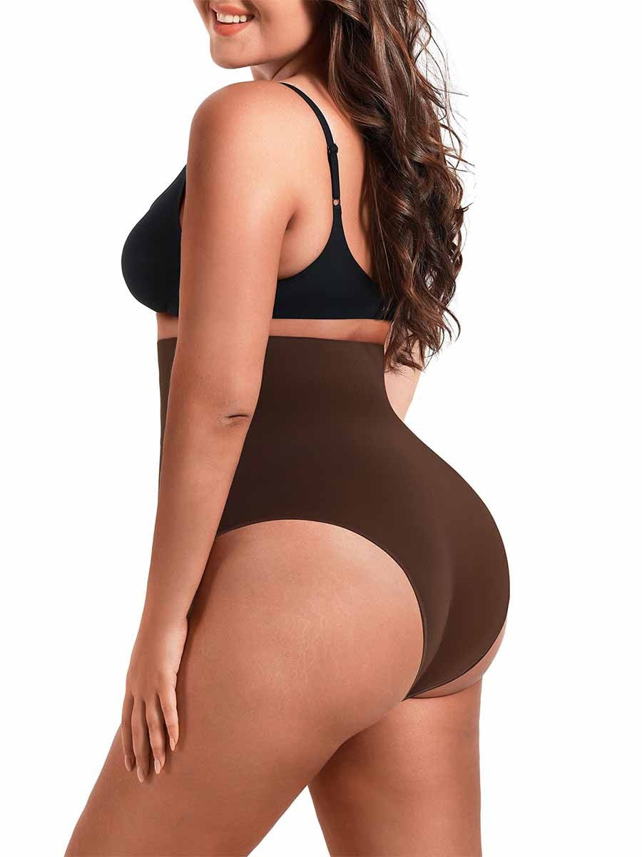 Eco-Friendly High Waist Seamless Shapewear Shorts | Tummy Control Compression Thong