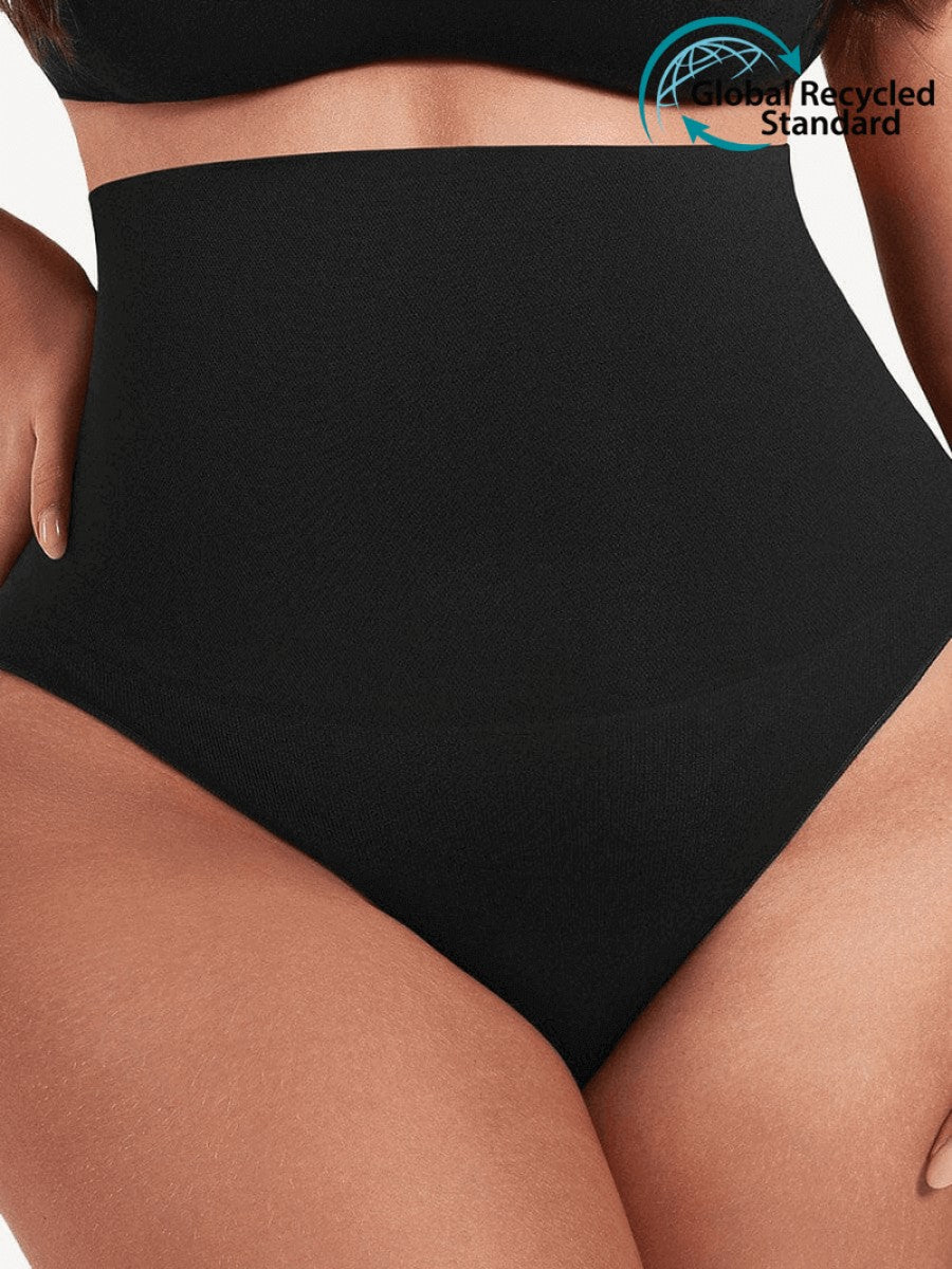 Eco-Friendly High Waist Seamless Shapewear Shorts | Tummy Control Compression Thong