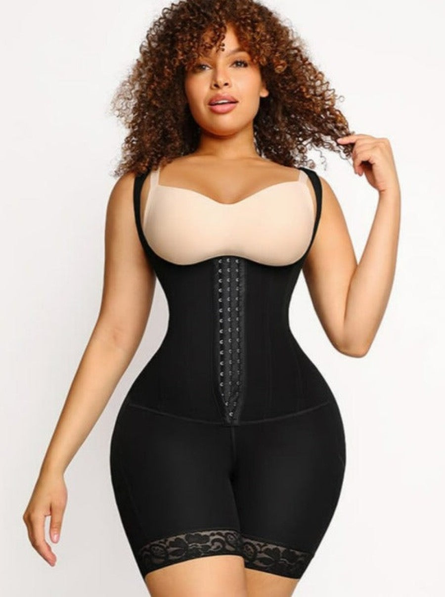 Compression 6 Steel Boned Tummy Trimmer Control Shapewear for Women