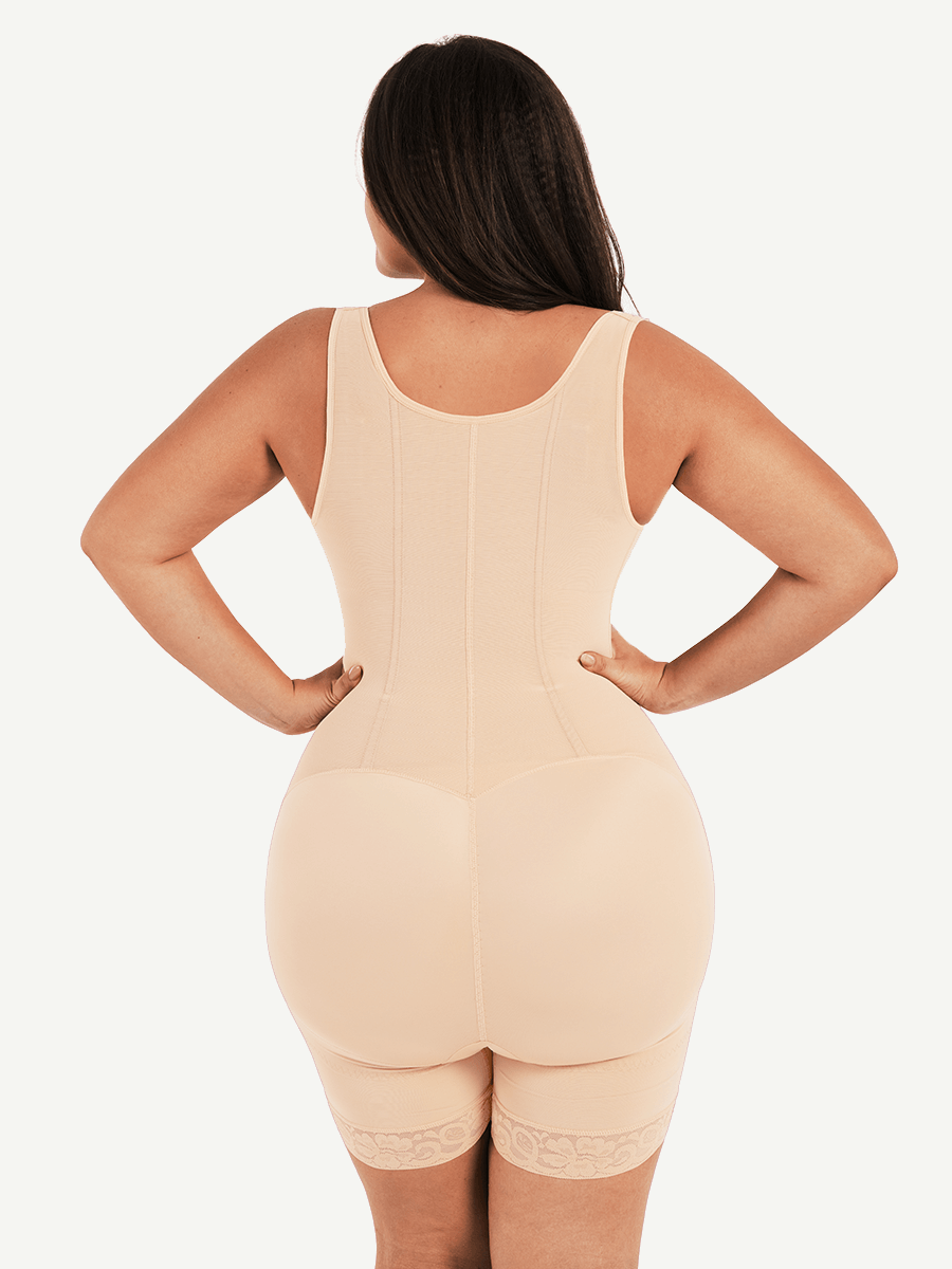 Compression 6 Steel Boned Tummy Trimmer Control Shapewear for Women