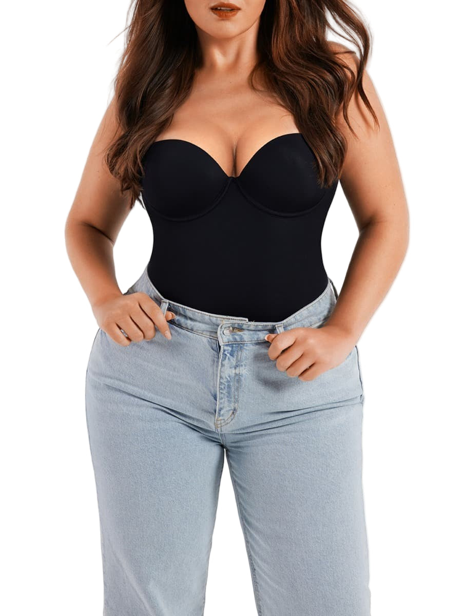 Bustier Underwire Breathable Tummy Control Bodysuit for Women – Shaping & Support