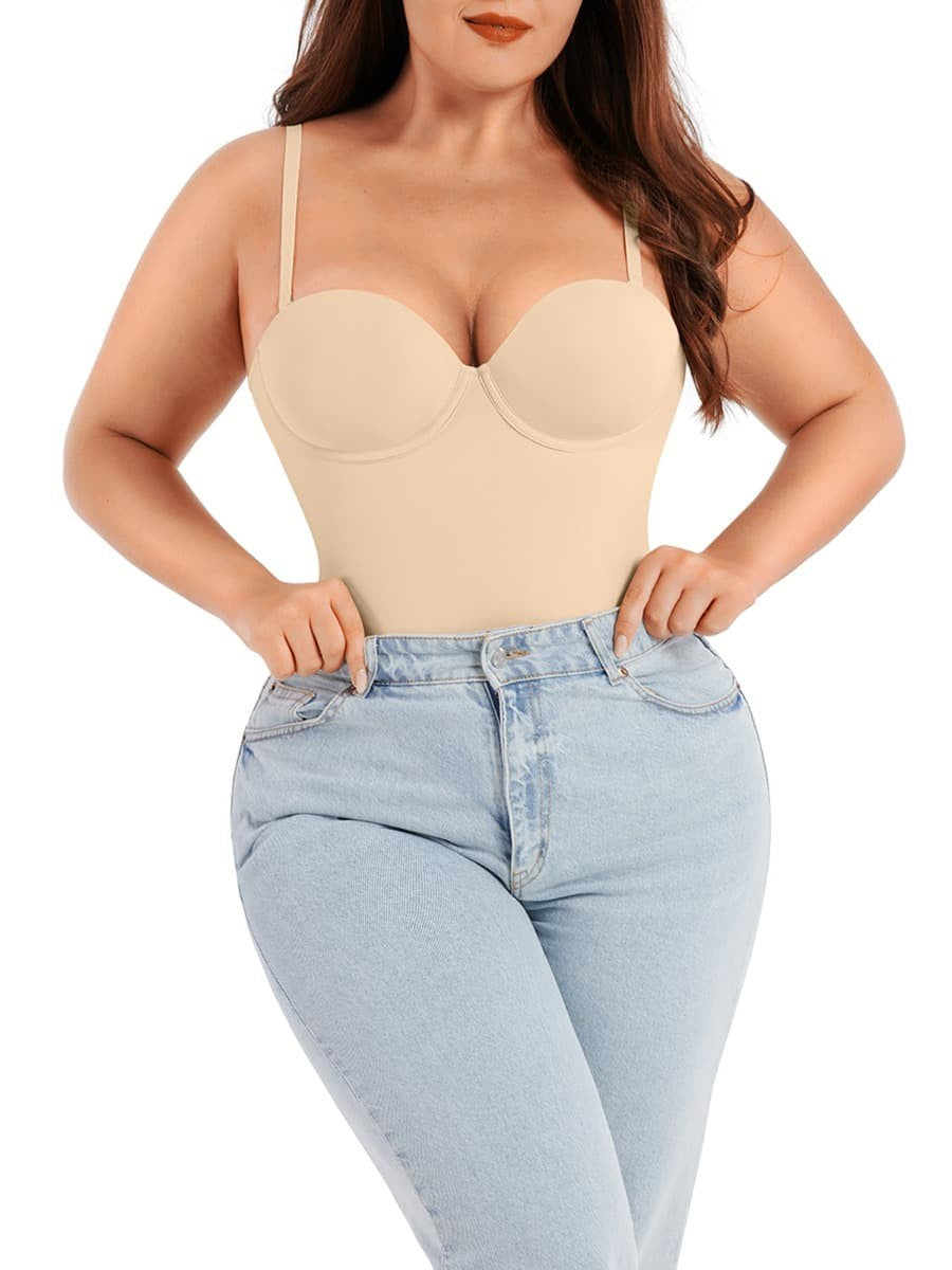 Bustier Underwire Breathable Tummy Control Bodysuit for Women – Shaping & Support