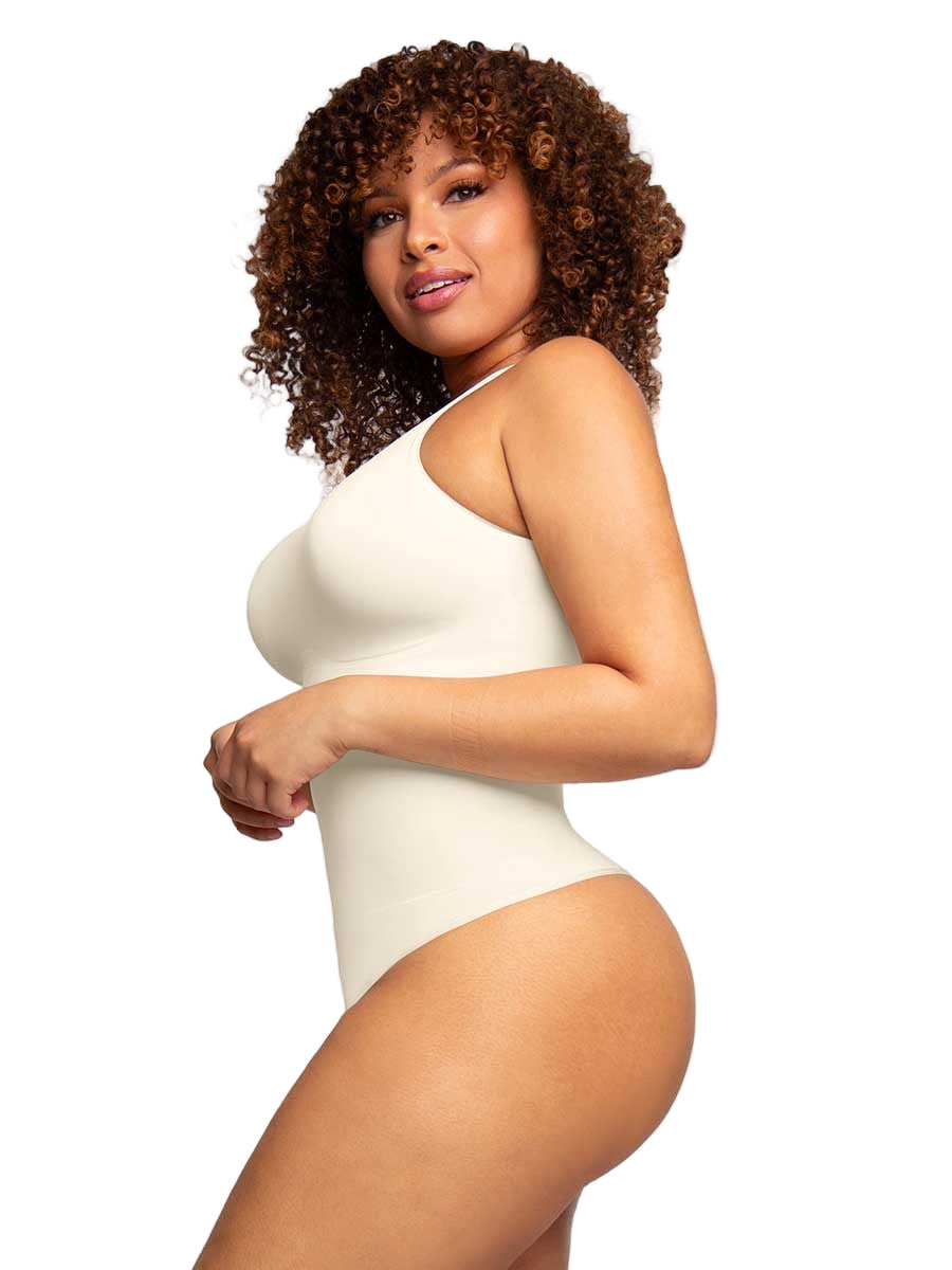 Seamless Round-Neck Slimming Shapewear Bodysuit | Full Body Contouring & Smoothing