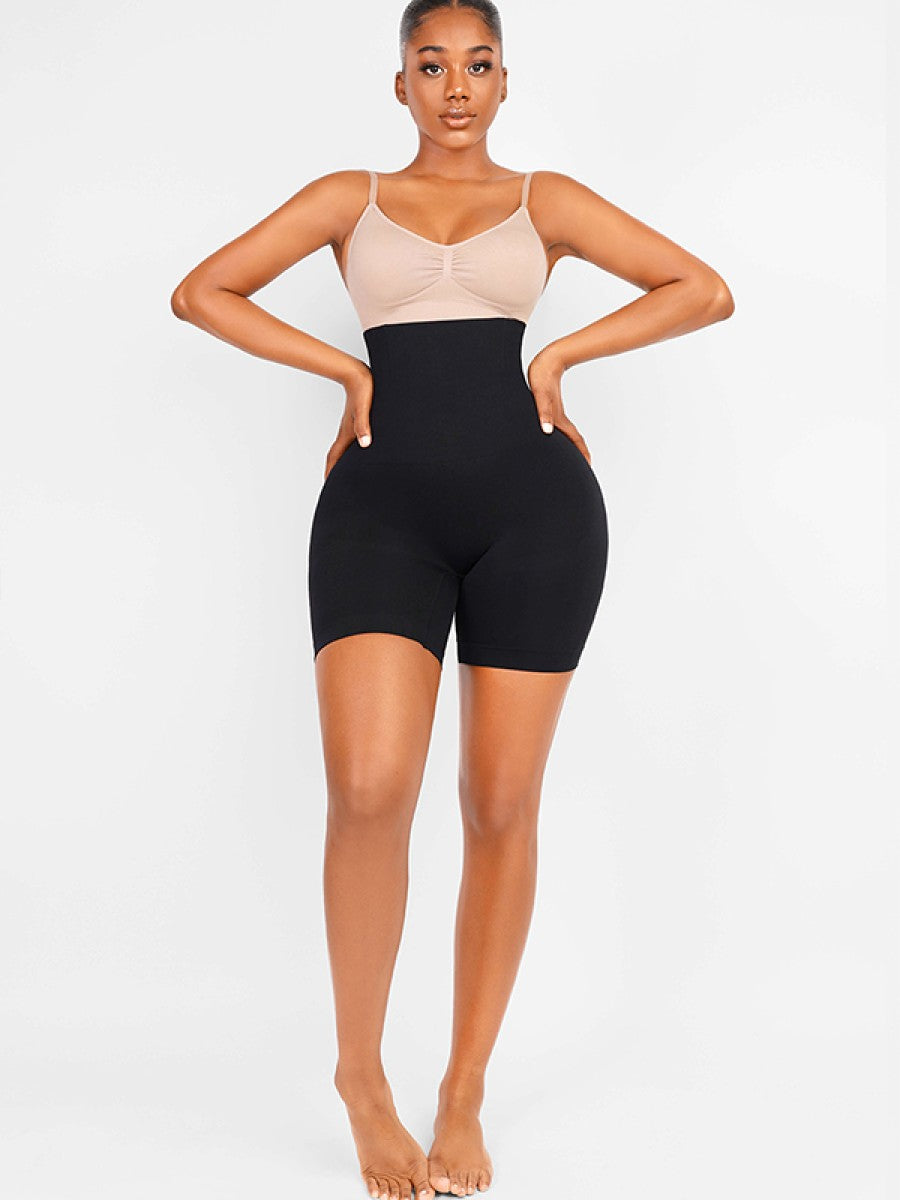 Seamless High Waist Butt Lifter Shapewear with Tummy Control & Anti-Roll Support