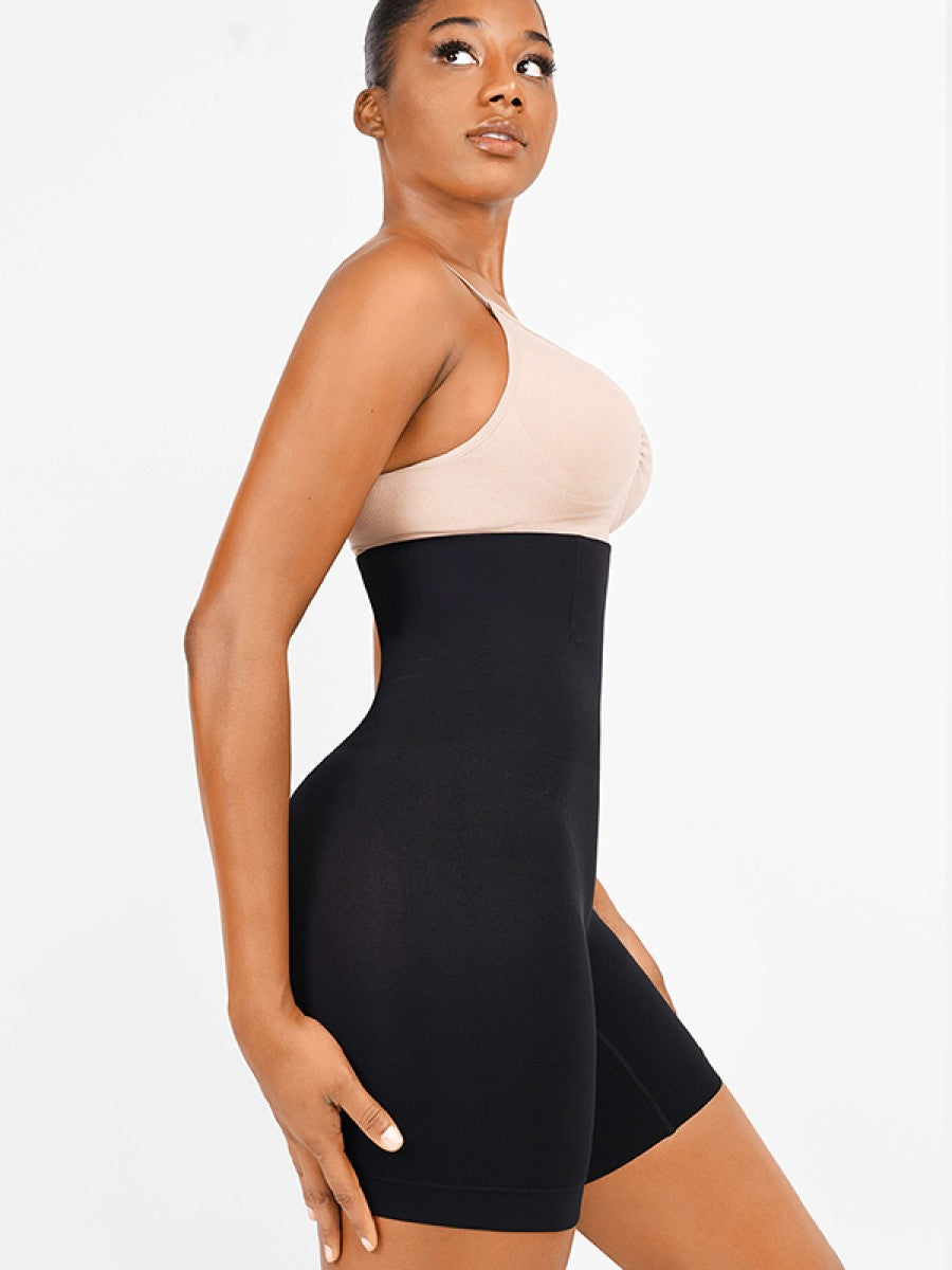 Seamless High Waist Butt Lifter Shapewear with Tummy Control & Anti-Roll Support