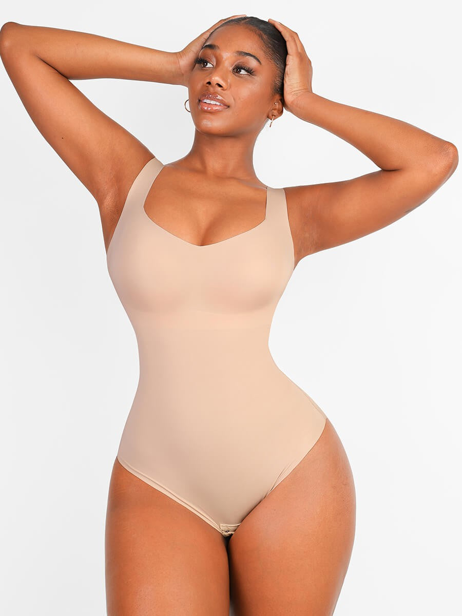 V Neck Fit 3-in-1 Bodysuit Shapewear | Slimming, Lifting & Tummy Control