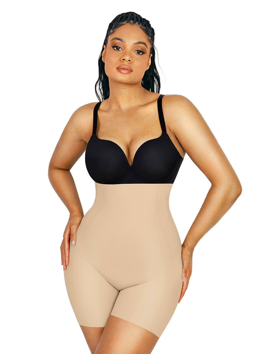 Seamless Butt Lifting Shapewear Shorts with Removable Pads & 3D Enhancing Design