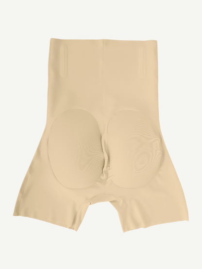 Seamless Butt Lifting Shapewear Shorts with Removable Pads & 3D Enhancing Design