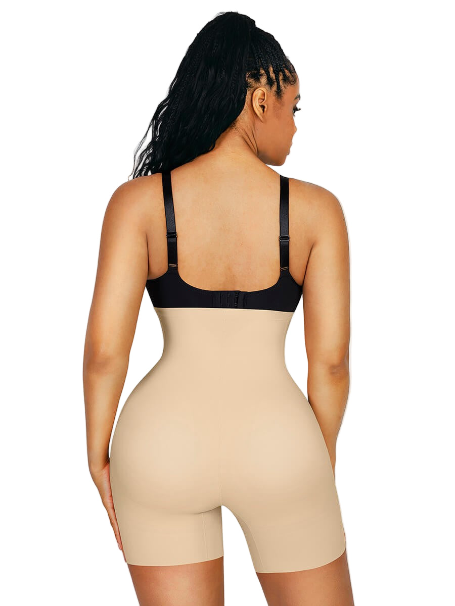 Seamless Butt Lifting Shapewear Shorts with Removable Pads & 3D Enhancing Design
