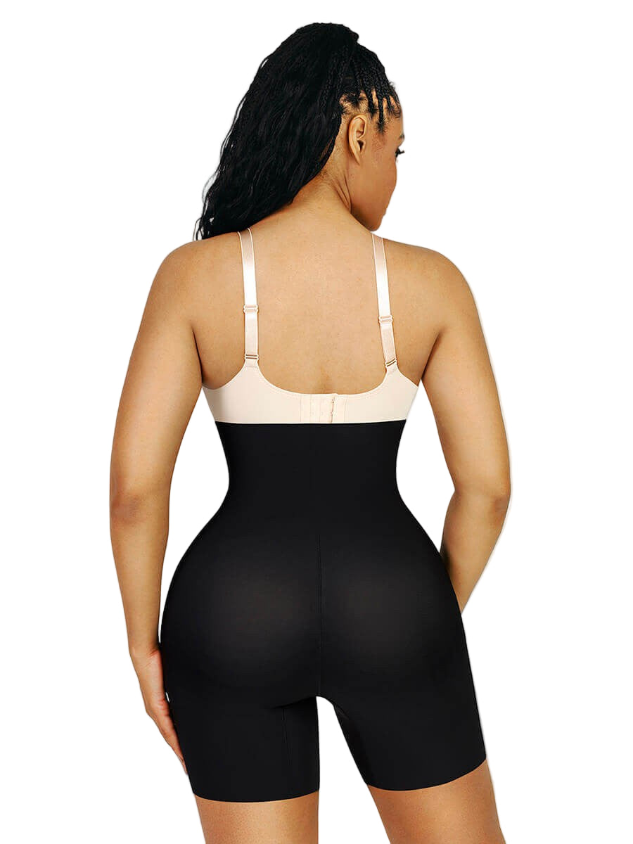 Seamless Hip Lifting Shapewear Shorts with Removable Pads & 3D Curve Enhancer
