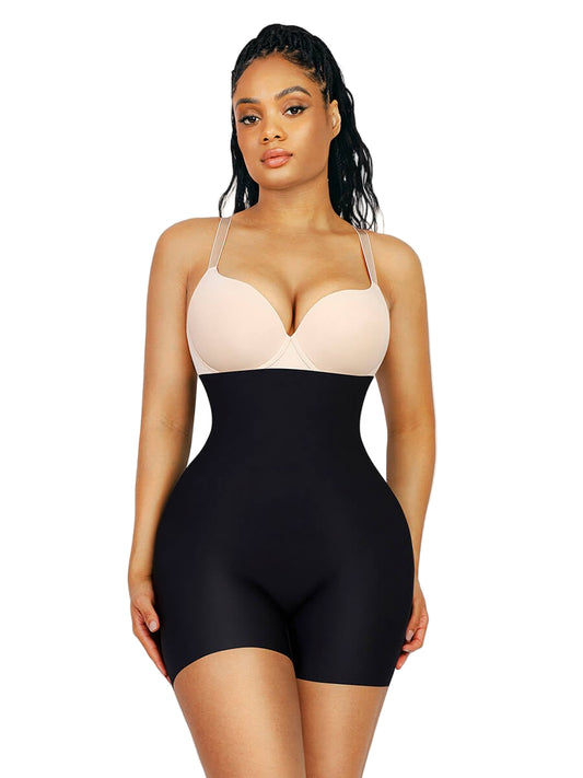 Seamless Hip Lifting Shapewear Shorts with Removable Pads & 3D Curve Enhancer