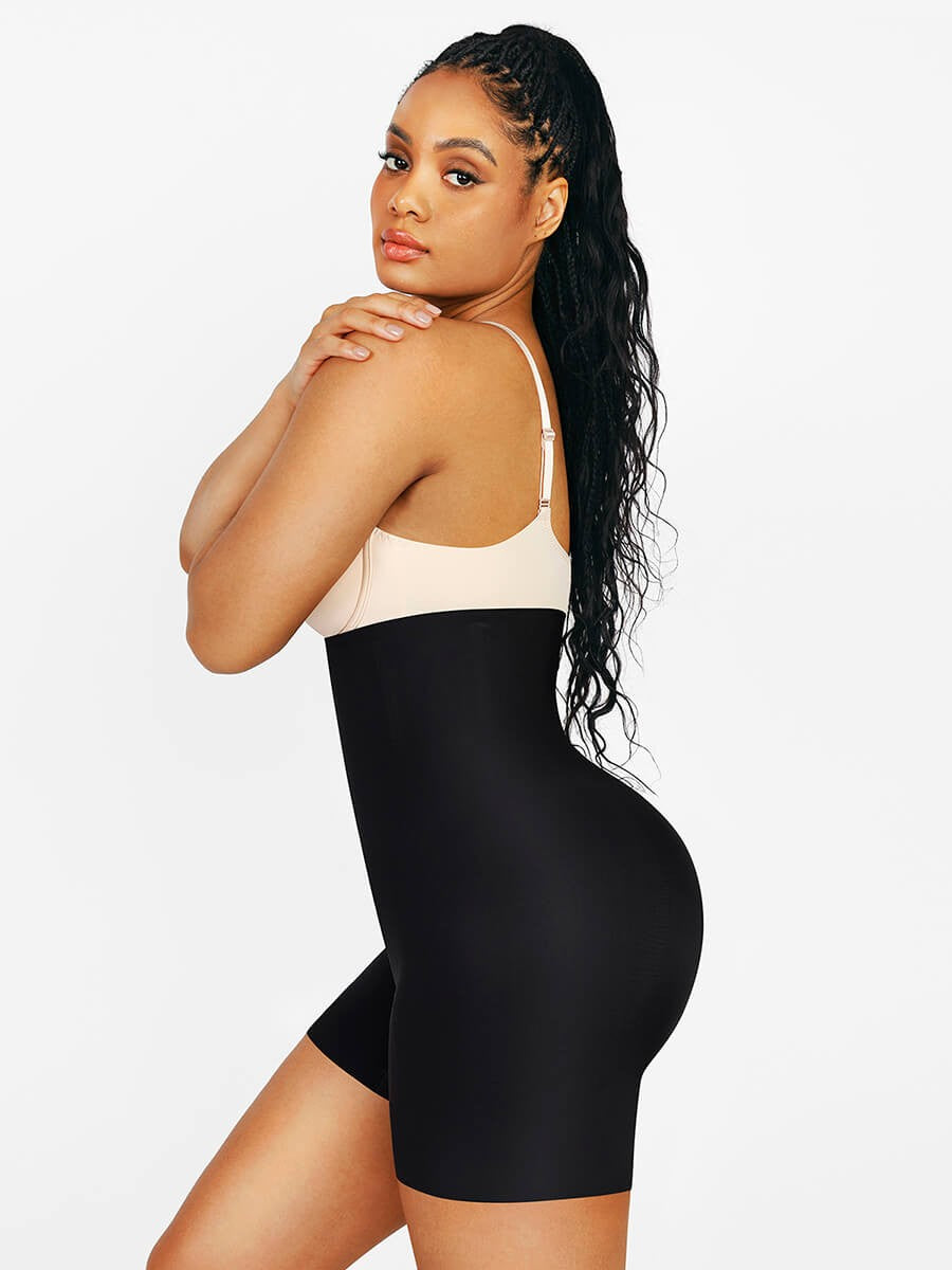 Seamless Hip Lifting Shapewear Shorts with Removable Pads & 3D Curve Enhancer