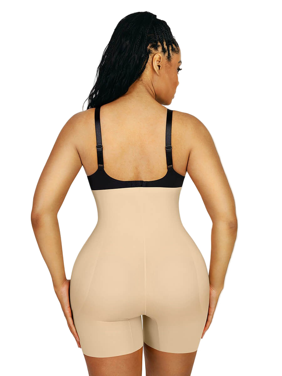 Seamless Hip Lifting Shapewear Shorts with Removable Pads & 3D Curve Enhancer