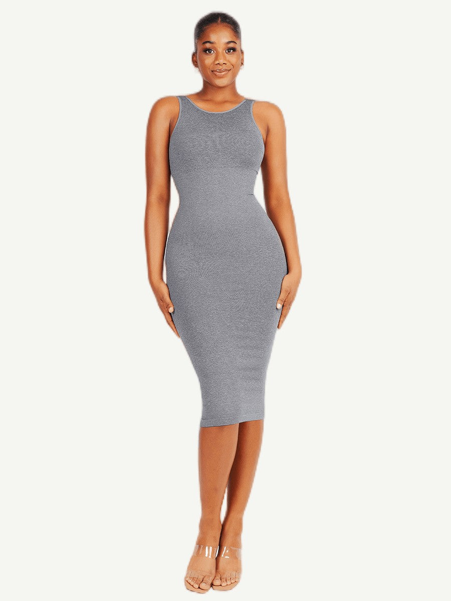 Large U-Back Seamless Modal Shaper Dress – Elegant Body Contouring Dress