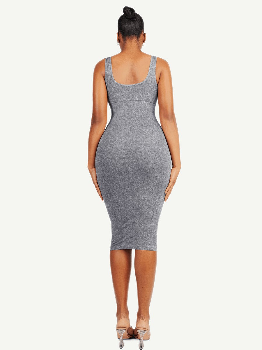 Large U-Back Seamless Modal Shaper Dress – Elegant Body Contouring Dress